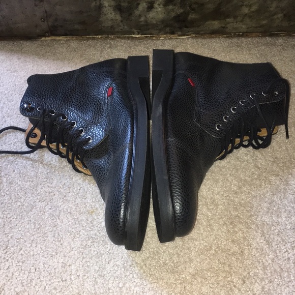 Marc Joseph NWOT New York Men’s Luxury Lace Up Lug Boot Ankle in black, size 12 - Picture 5 of 11